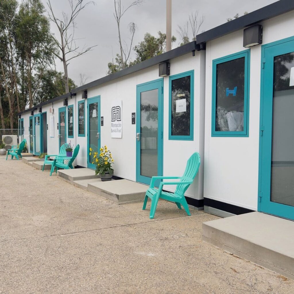Outside the La Posada housing units (Photo: DignityMoves)